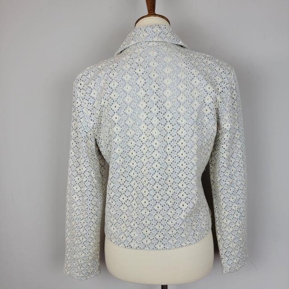 Anthropologie- Dolan Crochet Zip Moto Jacket - Picture 8 of 11